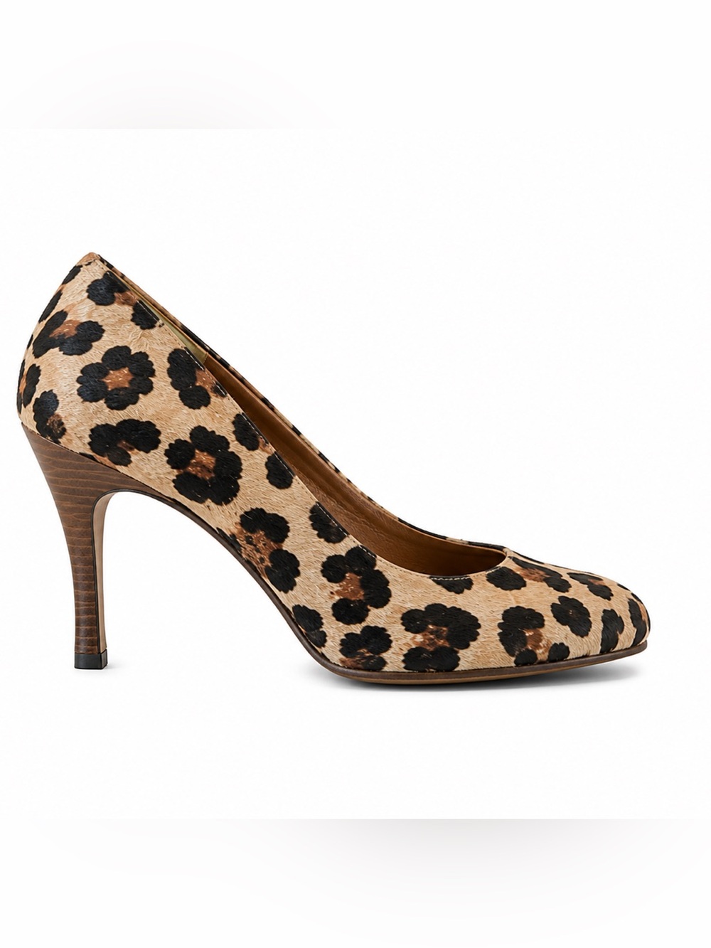 BCBG Leopard-Print Pointed Toe Pump in Tan and Black SW